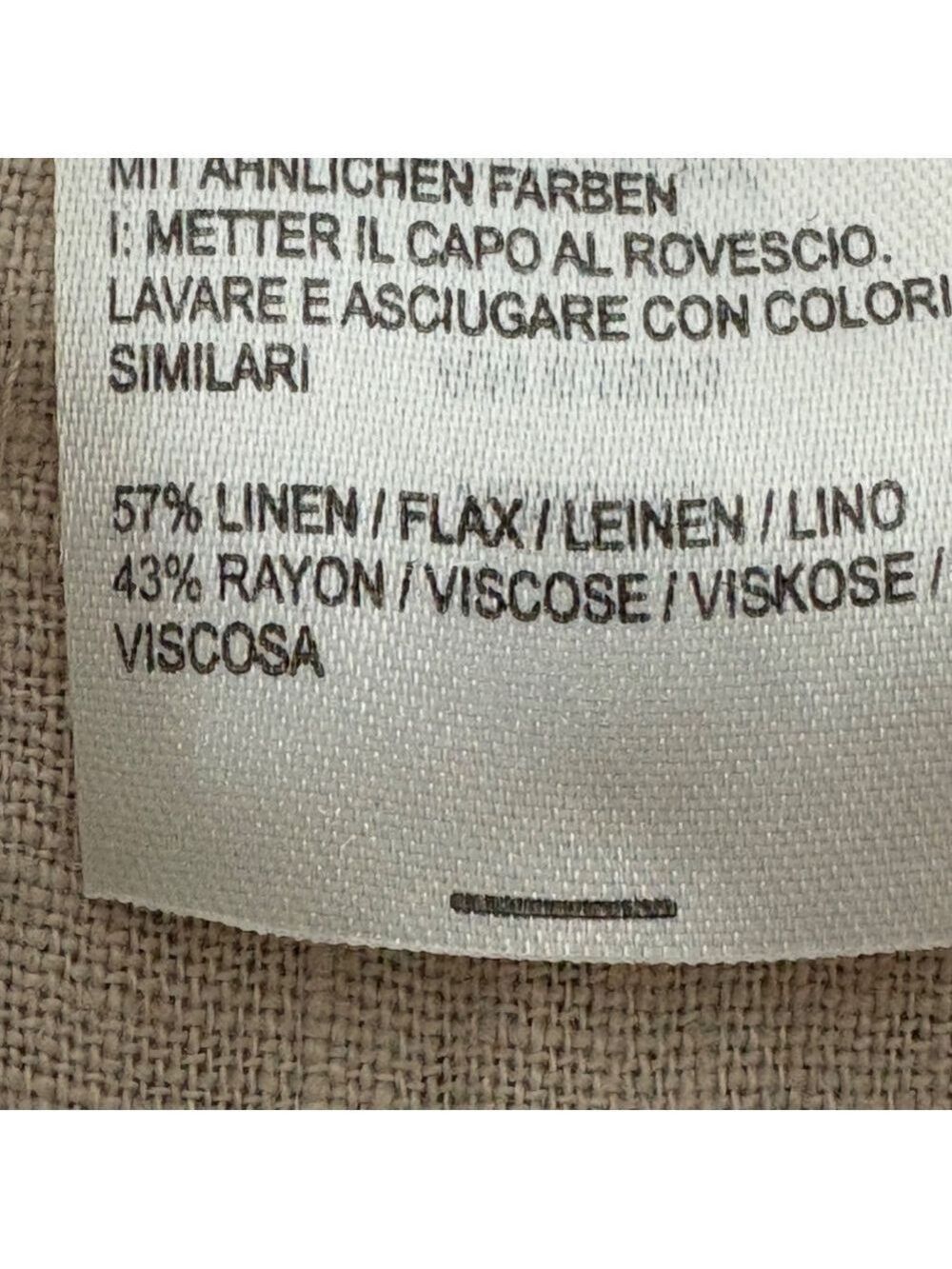 Naturals D&Co Womens Wide Leg Linen Pants Size XL Beige Coastal Laggenlook - Picture 4 of 8